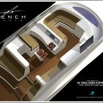 French Yachts 54' ENX bridge layout design / rendering